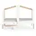 CaliCosy Hausbett CABANE 90 x 200 cm MDF weiß Eichedekor