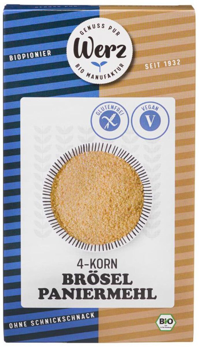 Werz 4-Korn Brösel Paniermehl glutenfrei 200 g