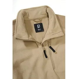 Brandit Textil Brandit Troyer Ripstop Fleece Mit Halbem Reißverschluss - Camel - 5XL
