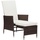 vidaXL Garten-Lounge-Set 2-tlg. braun 310232