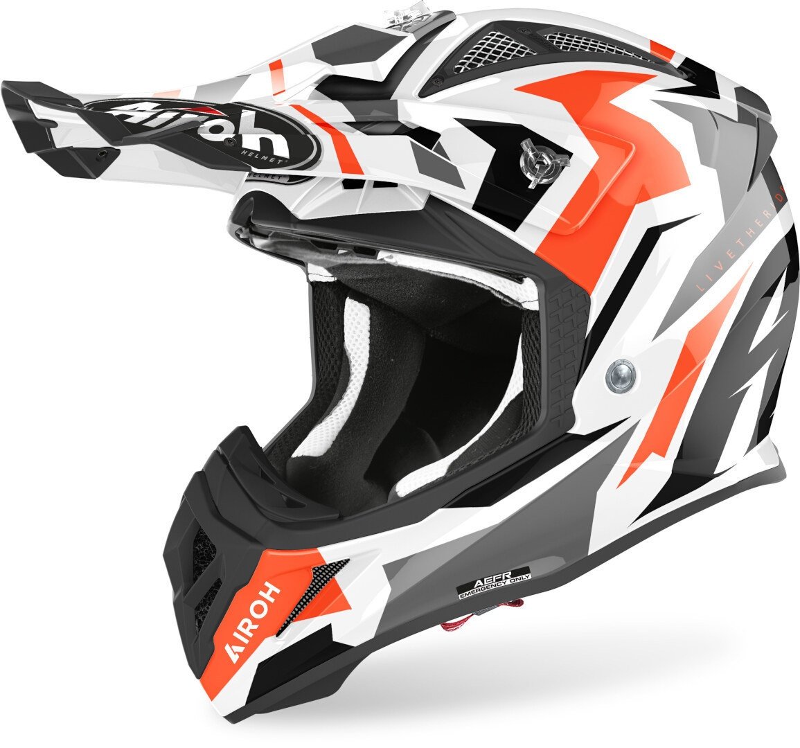 Airoh Aviator ACE Swoop Motocross Helm, orange, Größe XS für Männer