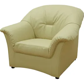 DOMO collection Sessel Papenburg Kunstleder 99 x 84 x 82 cm Beige