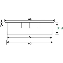 BMB Kabeldf.EXIT R Zamak VA Optik EL.-D.80mm BMB