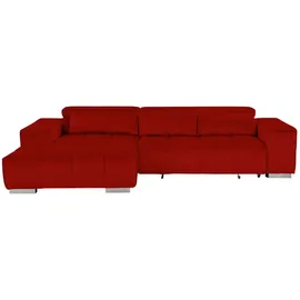 Livetastic Eckcouch Webstoff 5-Sitzer Dunkelgrau
