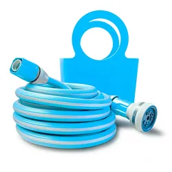 Magic Gartenschlauch blau (1/2′′) - Anti-Knoten,  Leichtes Gewicht, max. 15 m dehnbar