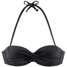 s.Oliver Bandeau-Bikini-Top Damen Schwarz 34 Cup D