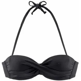 s.Oliver Bandeau-Bikini-Top Damen Schwarz 34 Cup D