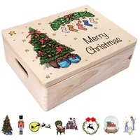 Creative Deco Weihnachtsgeschenke Personalisierte Holzkiste | Personalisiert Wunschtext Weihnachten Geschenke | Dein Eigener Wünsche Text Individuelle Geschenk | Weihnachtsdeko | Für Frauen, Männer