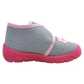 Fischer Markenschuh Klett-Hausstiefel Grau 24