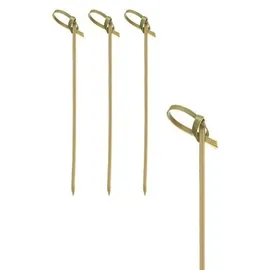 Papstar Fingerfood-Spieße Knoten 250 St. 10 cm Braun
