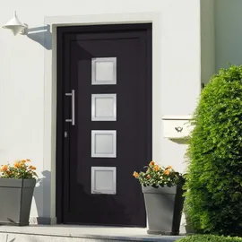 vidaXL Haustür rechts 98 x 200 cm Anthrazit