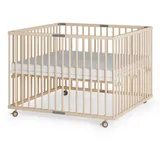 Sämann – make a difference. Laufgitter, natur Holz, Echtholz,Buche, 100x74x100 cm, Babymöbel, Laufstall Baby