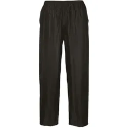 Portwest  Klassische Regenhose für Erwachsene in Schwarz, Gr. XS