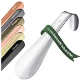 JK Trade Schuhlöffel 15cm Edelstahl poliert (1-tlg., klein & stabil), ideal für Reisen – Silber, Aufhängbar & hochwertig verarbeitet silberfarben