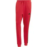 adidas Essential Three Stripes Jogginghose Rot/Schwarz XL