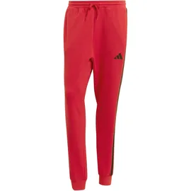 adidas Essential Three Stripes Jogginghose Rot/Schwarz XL