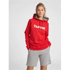 hummel GO Baumwoll Logo Hoodie Damen true red L