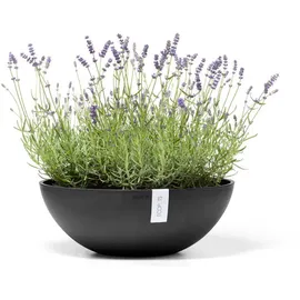 Ecopots Vienna Ø 50 x 18 cm Dunkelgrau