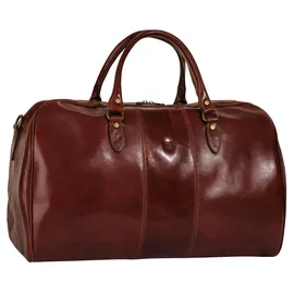 Piké Reisetasche »CALABRIA GRANDE« echt Leder, Made in Italy braun