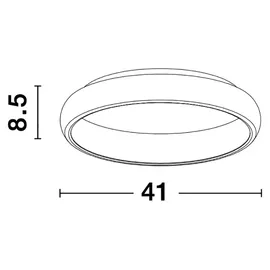 Nova Luce Albi 1 schwarz Aluminium