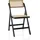 hjh living Klappstuhl TUDELA Bamboo Bambus Rattan Schwarz/Braun