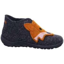 superfit Jungen - Schuhe HAPPY Slipper, Modern, GRAU/ORANGE 4700, 28