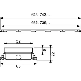 TECE 600891 TECEdrainline Glasabdeckung