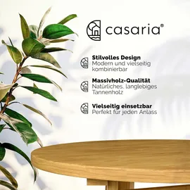 CASARIA Stehtisch Ø 78 x 111 cm natur klappbar