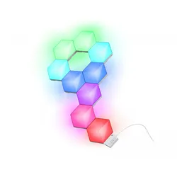 Trust GXT902 VYBZ Sechseckige RGB-Lichtpaneele 9-Stück Starter Kit