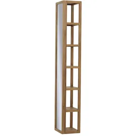 Tikamoon Hochschrank 30 x 170 x 25 cm Braun Teak
