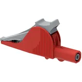 ELECTRO PJP 5066-IEC-CD1-R Krokodilklemme Steckanschluss 4 mm CAT III 1000 V, CAT IV 600 V Rot