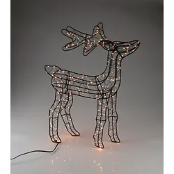 AM Design Deko-Leuchte Hirsch 45 cm Metall Schwarz