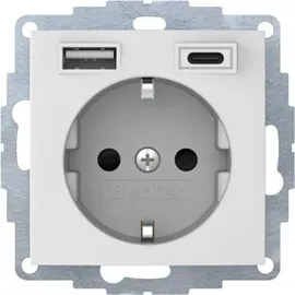 Berker USB-Steckdose 3 St. Weiß