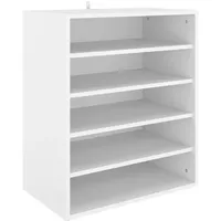 VidaXL Schuhschrank Weiß 60x35x70 cm Holzwerkstoff