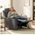 Homcom Relaxsessel Leinen 93 x 102 x 88 cm Dunkelgrau mit Kissen