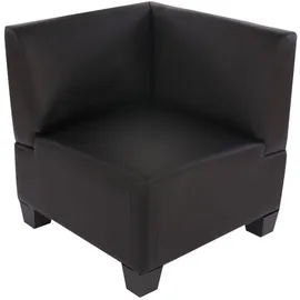 MCW Modular Sofa-System Couch-Garnitur Moncalieri 5, Kunstleder ~ schwarz