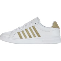 K-Swiss LOZAN Sneaker, Wht/Wht/Agathe Gray SD, 37 EU