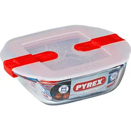 Pyrex 210PH00/7146 mikrowellengeeigneter aus Aufbewahrungsbehälter aus Glas, Kunststoff, transparent