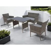 Konifera Gartenlounge-Set »Balkonset »Ronda««, (Set, 7 tlg., 1x2er Sofa,
