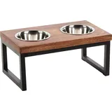 Karlie Flamingo Doppel-Futternapf Set mit Ständer Tommy 2x800 ml