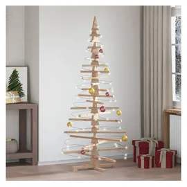 vidaXL Weihnachtsbaum Holz zum Schmücken Braun 180 cm