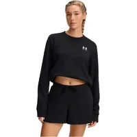 Under Armour Rival Terry-Fleece Sweatshirt Damen 001 black/white XS