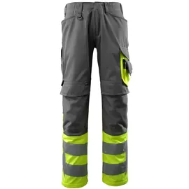 Mascot Leeds Arbeitshose Gr. 82C45 dunkelanthrazit/hi-vis gelb