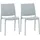 CLP Maya Gartenstuhl-Set 44 x 50 x 81 cm hellgrau 2 St.
