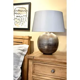 Elstead Lighting Tischleuchte Porzellan Silber