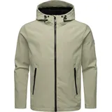 Ragwear Softshelljacke Shellwie Warm«, mit Kapuze wasserdichte Herren Übergangsjacke mit großer Kapuze, grün