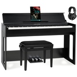 Classic Cantabile DP-S1 SM E-Piano Schwarz matt Set