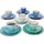 Mambocat Curacao Kaffeeservice 18-tlg. blau
