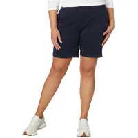 Tommy Hilfiger Damen 9" Hollywood Chino Lässige Shorts, Marineblau, 42 (2er Pack) - 42