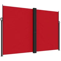 vidaXL Seitenmarkise Ausziehbar Rot 220x600 cm